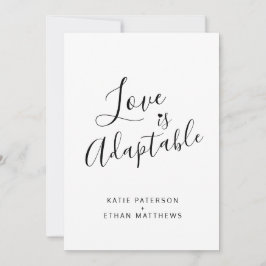 El amor es un cambio adaptable a la invitación a s