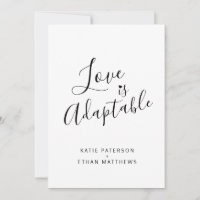 El amor es un cambio adaptable a la invitación a s