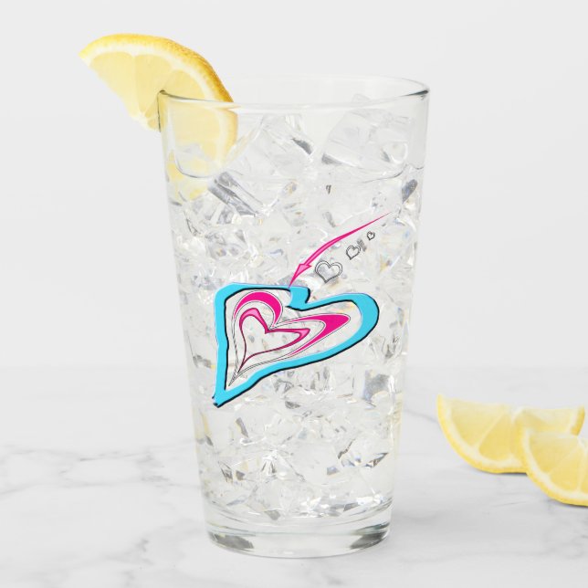 El amor es un rastro de corazones (Anverso (hielo))