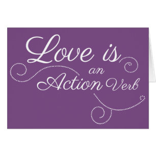 El amor es un verbo de acción. Aprendí esto de ti.