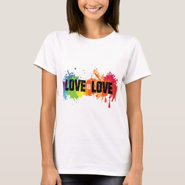 El amor es una camiseta de amor (Anverso)