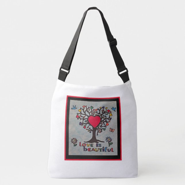 El amor es una hermosa bolsa de tote (Anverso)