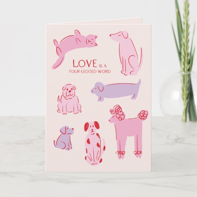 El amor es una tarjeta de felicitación de San Vale (Anverso)
