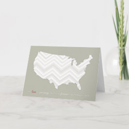 El amor es una tarjeta de felicitación de viaje co