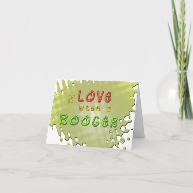 El amor es una tarjeta de felicitación divertida (Anverso)