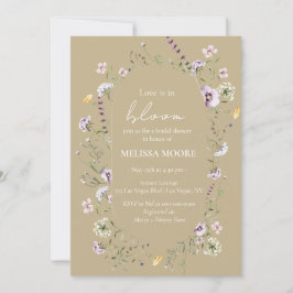 El Amor Está En Bloom Bridal Shower Invitación