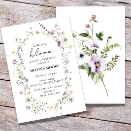 El Amor Está En Bloom Bridal Shower Invitación