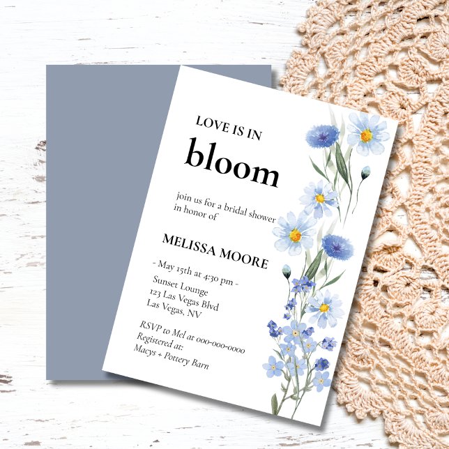 El Amor Está En Bloom Bridal Shower Invitación (Subido por el creador)
