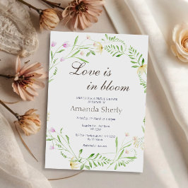 El amor está en Bloom Garden Invitación a la ducha
