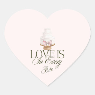 El Amor Está en Cada Bocado   Sello de Favor Rosa 