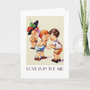 ¡El amor está en el aire. Graciosas tarjetas El dí