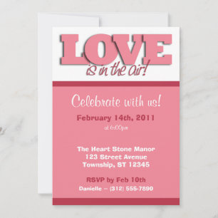 El Amor Está En El Aire ~ Invitaciones El día de S