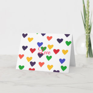 El amor está en el aire para ti, tarjetas de coraz