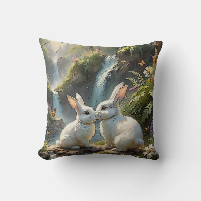 El amor está en el Cojín decorativo de la Piel (Anverso)