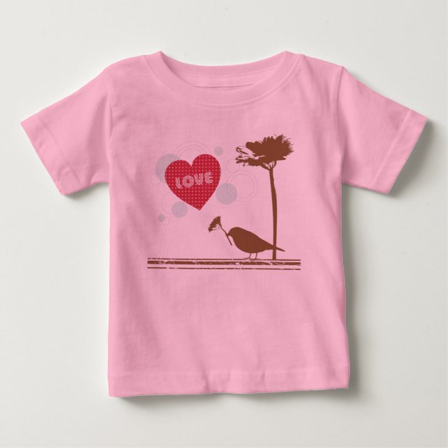 El Amor Está En El Diseño De Aves De Aire Camiseta (Anverso)