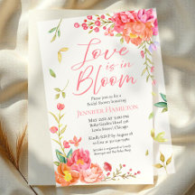 El amor está en flor | Watercolor Floral Bridal Sh