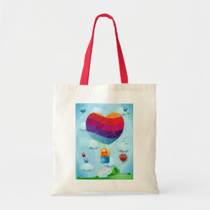 El amor está en la bolsa de tote del aire
