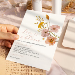 El amor está en la invitación a la ducha de novias