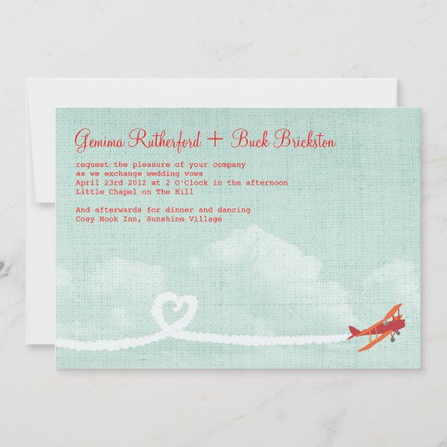 El Amor Está En La Invitación Al Aire (Anverso)