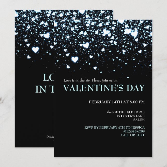 El amor está en la invitación del partido Air Día  (Anverso / Reverso)