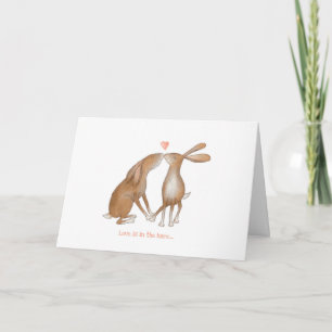 El amor está en la tarjeta de San Valentín