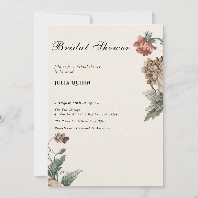 el amor está en las invitaciones a la ducha de nov (Anverso)