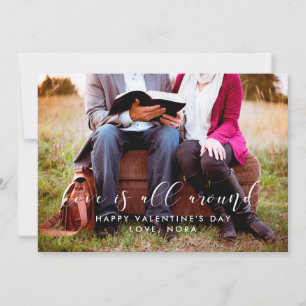 El amor está por todas partes con la tarjeta de fo