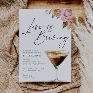 El amor está preparando elegante invitación a la d