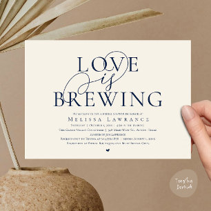 El amor está preparándose Elegante Invitación de D