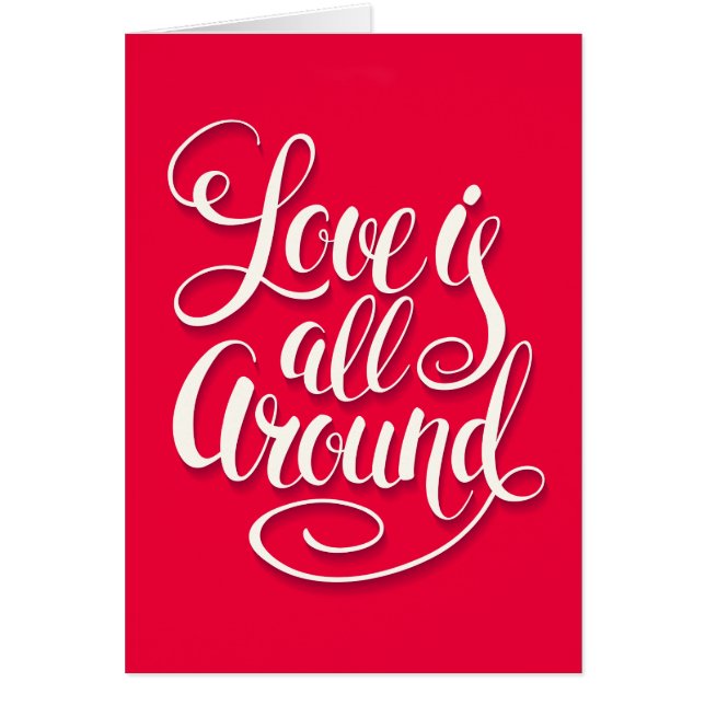 El Amor Está Todo En Torno A Las Letras De Guión R (Frente)