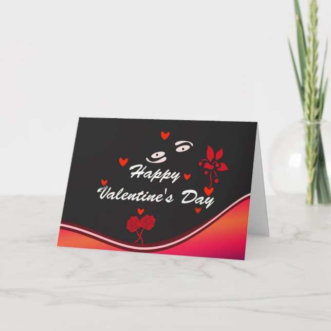 El amor florece con la tarjeta de San Valentín ete (Anverso)