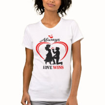 El amor gana – Camiseta de San Valentín Slim Fit.