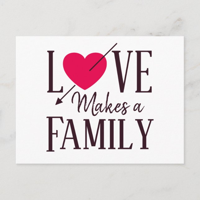 El amor hace una familia - Invitaciones de adopció (Anverso)