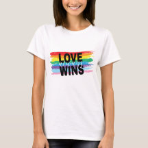 El amor LGBTQIA siempre gana la camiseta del orgul