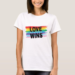 El amor LGBTQIA siempre gana la camiseta del orgul