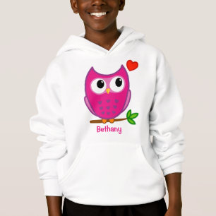 El amor lindo del búho personalizado embroma la