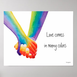 El amor llega en muchos Posters de colores