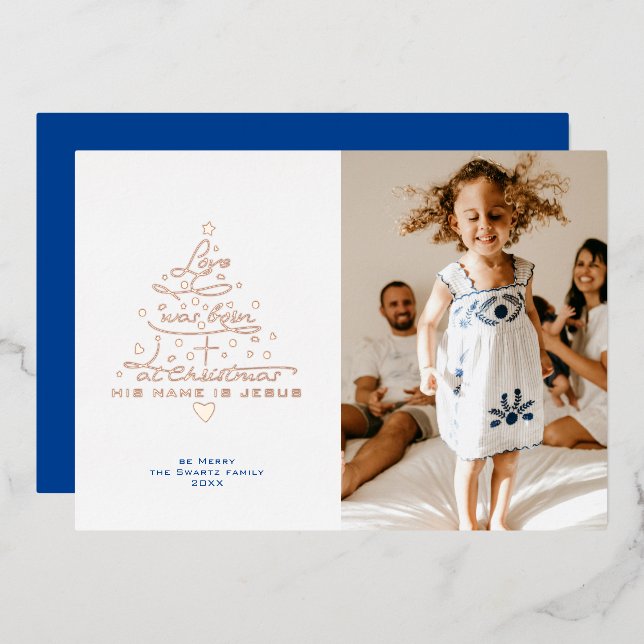 El amor nació de la tarjeta de Navidades de Reliev (Anverso/Reverso)