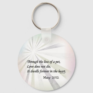 El amor no muere llavero del monumento del mascota