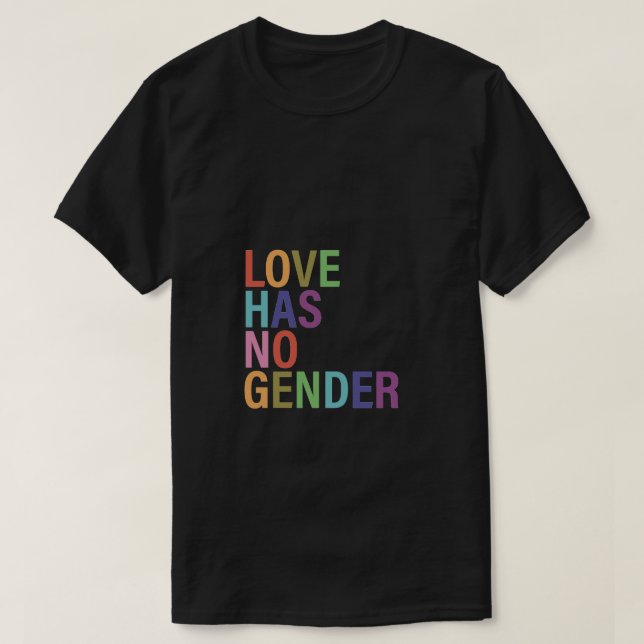 El amor no tiene camiseta de género (Diseño del anverso)
