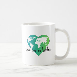 El amor no tiene fronteras tazas de café
