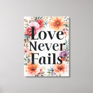 El amor nunca falla el arte floral Inspirador