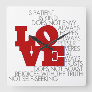 El amor nunca falla - el reloj de pared