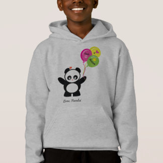 El amor Panda® embroma sudadera con capucha