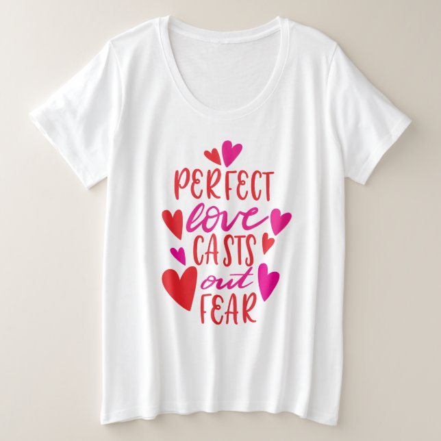 El Amor Perfecto Emite Más Camiseta De Tamaño (Anverso del diseño)