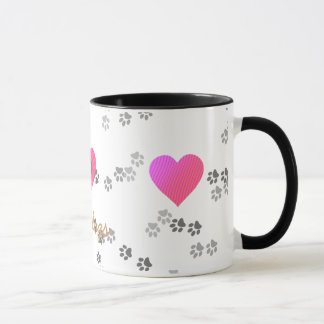 El amor persigue - taza - la plantilla