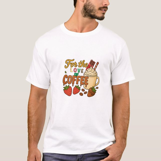 El amor por el café de las camisetas (Anverso)
