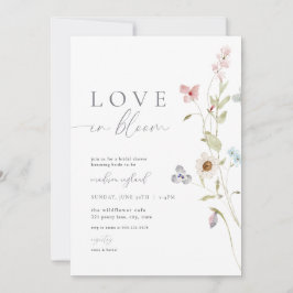 El amor por las flores silvestres en la invitación