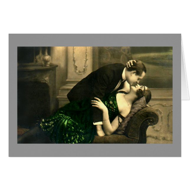 El amor romántico francés besa la cosecha (Anverso (Horizontal))