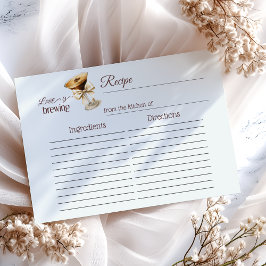 El amor se está fabricando la tarjeta de receta de